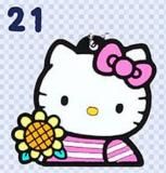 23】ハローキティ 50th Anniversary ラバーキーホルダー