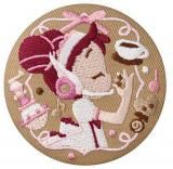 8.マジョリカ】おジャ魔女どれみ 刺繍缶バッジビスケット ※缶バッジ