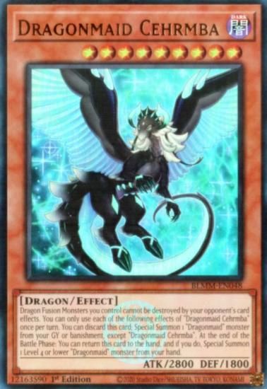 遊戯王　ドラゴンメイドラティス　スターライトレア　英語版　EU版　BLMM 遊戯王 BLMM-EN049 ドラゴンメイド・ラティス (英語版 1st