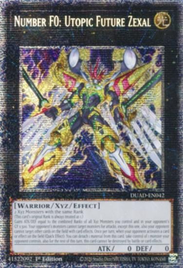 遊戯王 DUAD-EN042 ＦＮｏ．０ 未来皇ホープ・ゼアル Number F0: Utopic Future Zexal (英語版 1st Edition スターライトレア) Duelist’s Advance 遊戯王 DUAD-EN042 FNo．0 未来皇ホープ・ゼアル (英語版