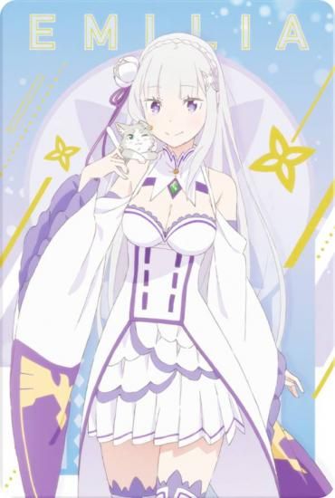 金色箔押し仕様] 28 エミリア (ビジュアルカード【レア】) 】 Re