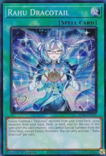 遊戯王 JUSH-EN009 羅こう星辰 Rahu Dracotail (英語版 1st Edition コレクターズレア) Justice Hunters 遊戯王 JUSH-EN009 羅こう星辰 (英語版 1st Edition