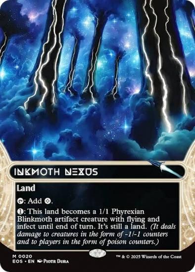 MTG 墨蛾の生息地 ボーダーレス ギャラクシー FOIL 星景ポスター 日本語 ボーダーレス版】マジックザギャザリング EOS EN 0020 墨蛾の