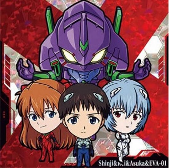 EVA2-23 シンジ＆レイ＆アスカ＆初号機 (SR スーパーレア) 】に