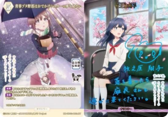 PSA10 ビルディバイドブライド 青ブタ 牧之原翔子 bt サイン ビルディバイドブライト 目覚めた少女 牧之原翔子 BR サイン 青