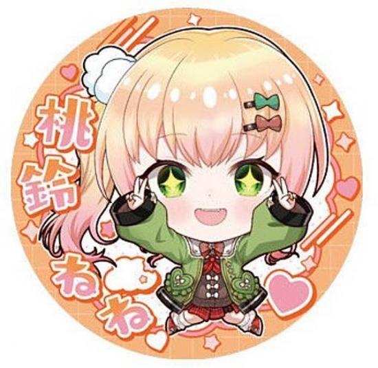 ホロライブ　ジョイポリス　缶バッジ　トレーディング　桃鈴ねね バッジ・ビンズ 桃鈴ねね(虫取り) 「バーチャルYouTuber