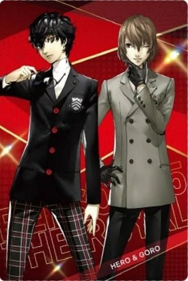 ペルソナ5 明智吾郎　主人公　キャラクレ！コラボ　ポストカードセット ペルソナ5 明智吾郎 主人公 キャラクレ！コラボ ポストカード