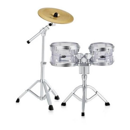 HIGH TOM & LOW TOM & STAND & CHINA CYMBALPearl Drums Miniature Collection2