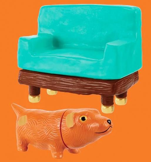 ��4. Coco/Pet bowl & bone (b)��HELLO IN THE WORLD !! Vol.7 Neil Ewing/Coco and Bubbie