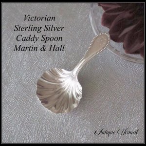 Victorian Sterling Silver Caddy Spoon 󥰥Сʶ925˥ǥס  Martin Hall & Co Ltd