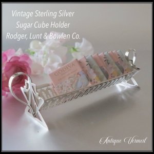Sterling Silver Sugar Cube Holder Roger, Lunt & Bowlen 󥰥Сʶ925˥奬塼֥ۥ 