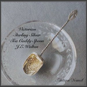 Victorian Sterling Silver Caddy Spoon 英国アンティークシルバー  キャディースプーン（銀925）G.E.Walton
