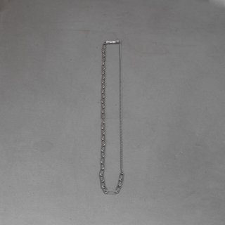 Square Double Chain Necklace(SV)