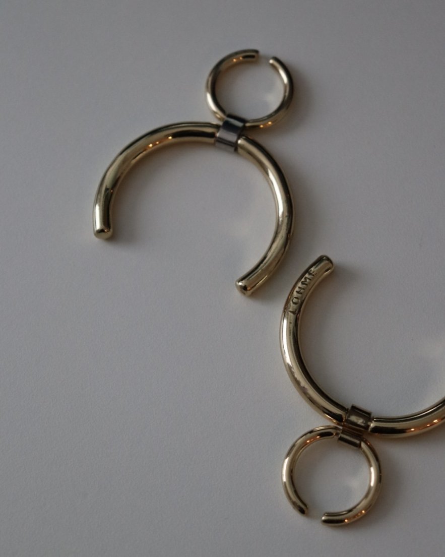 <font color="red">60%OFF</font> Double Hoop Ear Cuff<br>(GD/SV/MIX01/MIX02)