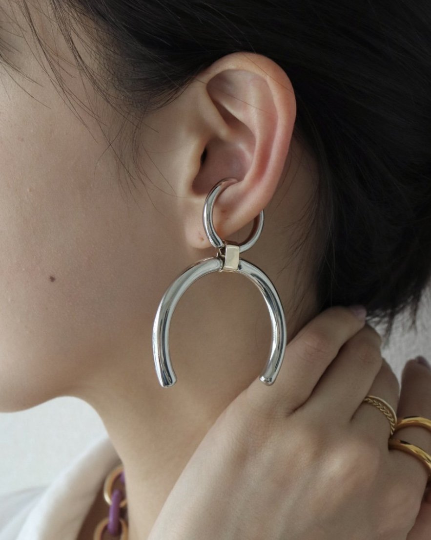 <font color="red">60%OFF</font> Double Hoop Ear Cuff<br>(GD/SV/MIX01/MIX02)