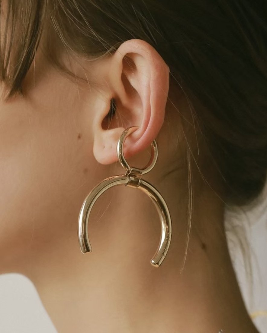 <font color="red">70%OFF</font> Double Hoop Ear Cuff<br>(GD/SV/MIX01/MIX02)