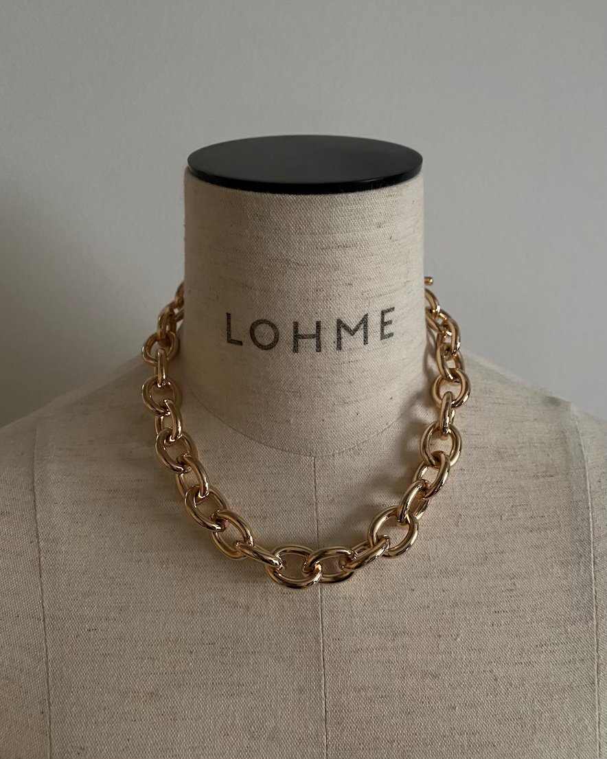 Big Circle Choker Necklace (GD/SV/MIX) - LOHME ONLINE STORE