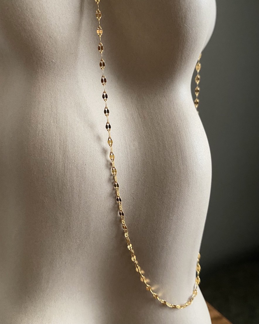 SKIN Design Chain Necklace(GD/SV)