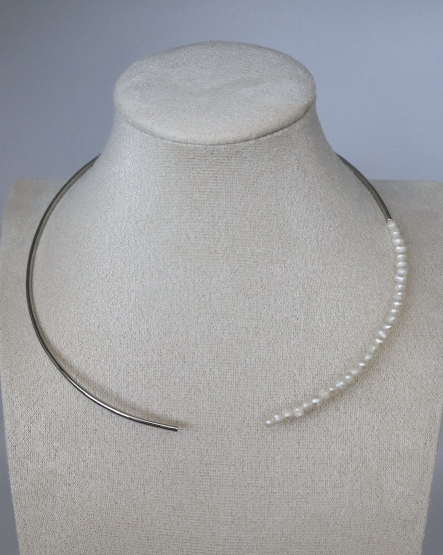 <font color="red">30%OFF</font> Pearl Mix Choker <br>SV)