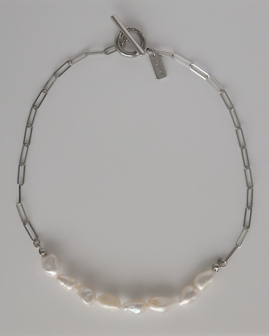 <font color="red">70%OFF</font> Pearl Choker Necklace<br> (SV)