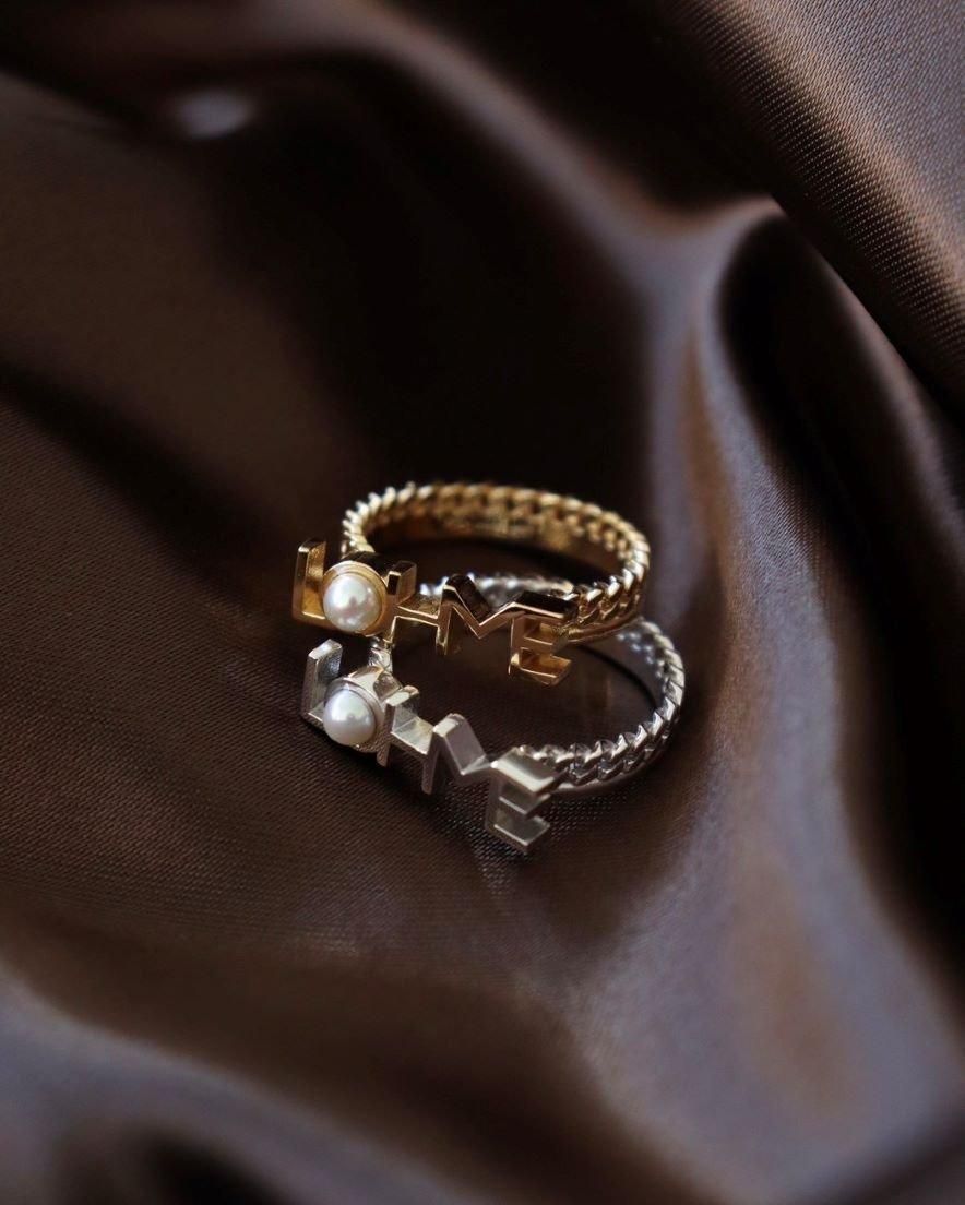 LOHME Chain Mix Ring(GD/SV) - LOHME ONLINE STORE