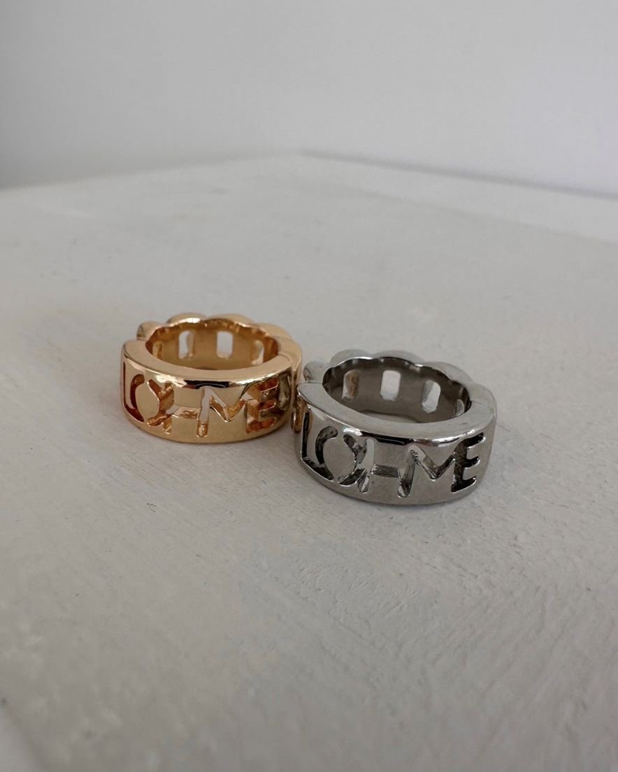 LOHME Wide Chain Ring<br> (GD/SV)