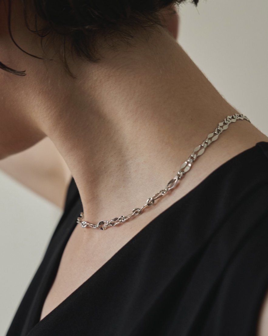 SKIN Big Design Chain Necklace<br> (GD/SV)