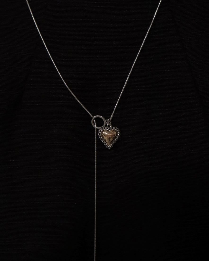 Heart Snake Chain Necklace (GD MIX/SV MIX) - LOHME ONLINE STORE