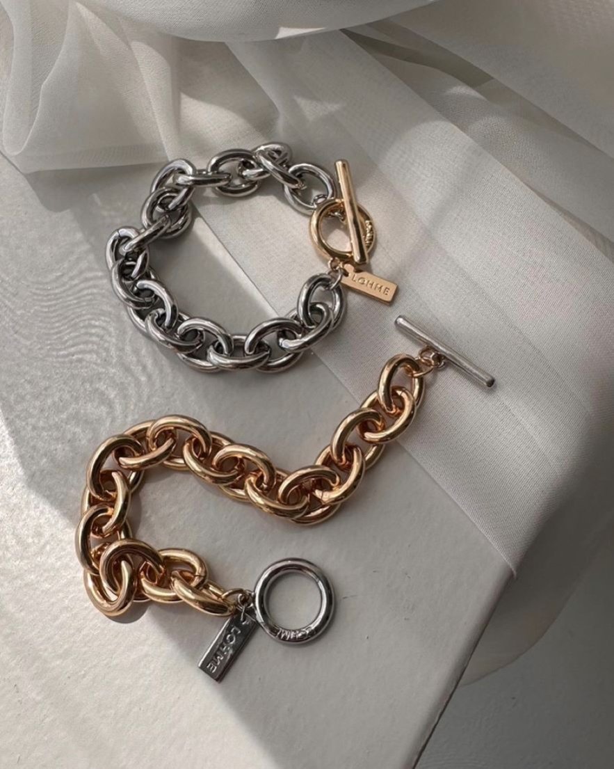 Circle Chain Bracelet<br> (GD MIX/SV MIX)