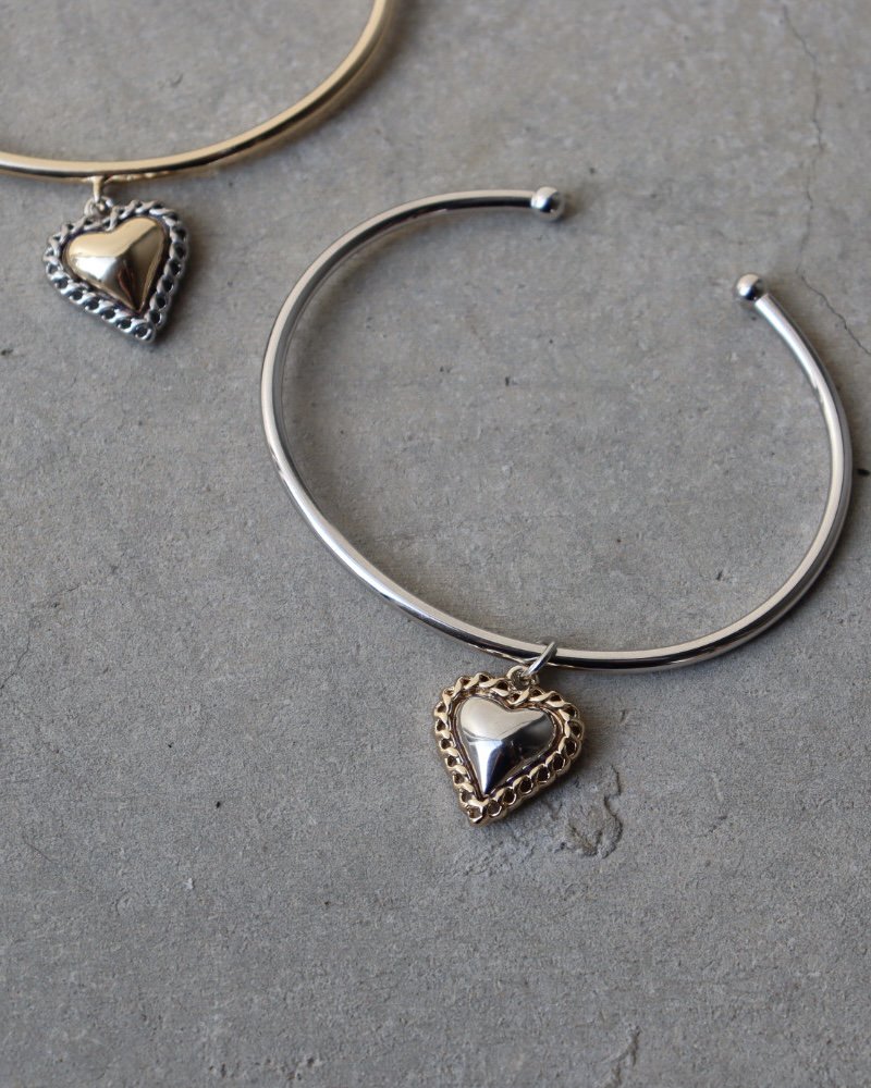 Heart Chain Bangle SV925<br>(GD/SV)

