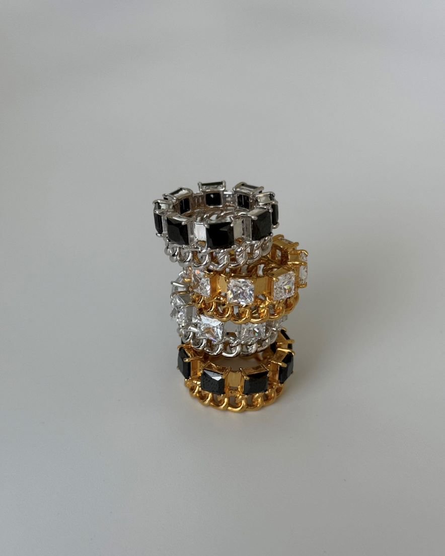 Bijoux Chain Burly Ring<br>(GD/SV)

