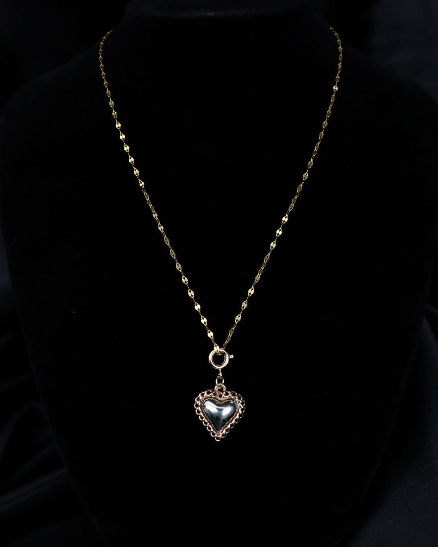 Heart SKIN Design Chain<br>Necklace14KGF(GD)