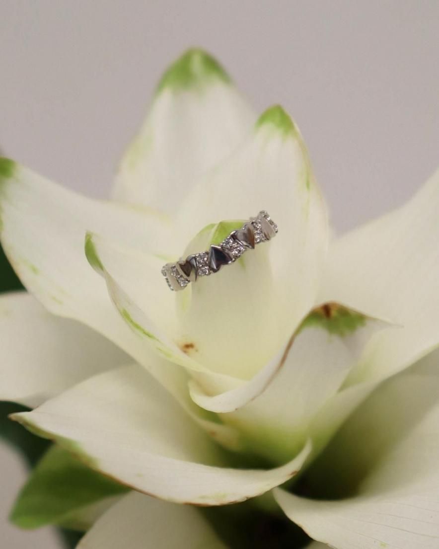 Petite Heart Lane Bijou Ring  sv925 / K10<br>(GD/SV)