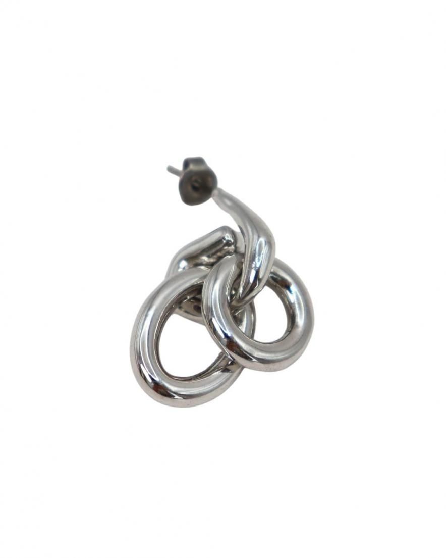 Circle Chain Hoop Pierce<br>(GD/SV)