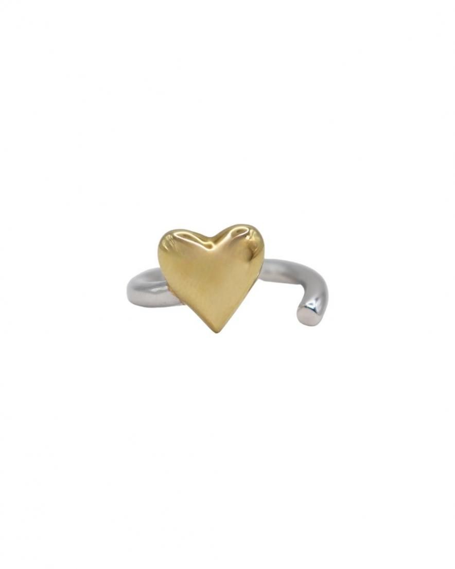 Whimsy Petite Heart Ring  sv925<br>(GD/SV)