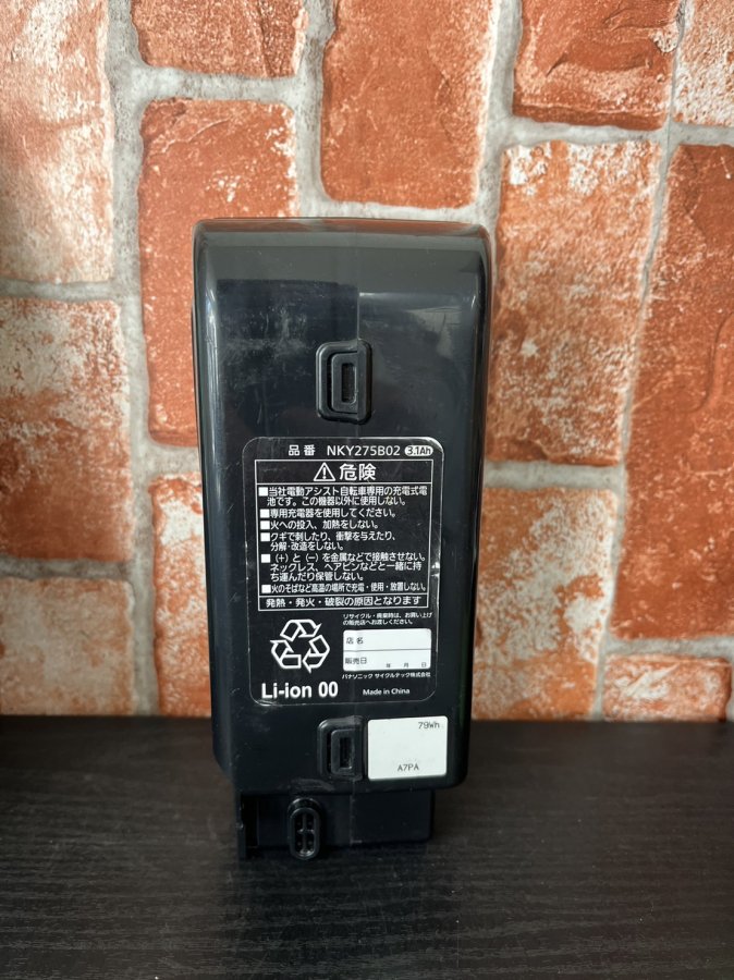 電動自転車用 送料無料 中古バッテリー　パナソニック　Panasonic　リチウム　3.1ah　NKY274B02　NKY275B02 -  国産・中古電動自転車の販売なら MIZOCOOL（ミゾクール）