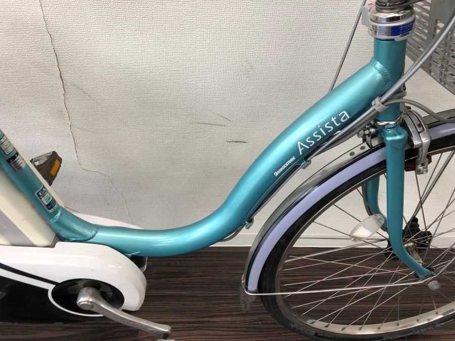 電動自転車 ブリヂストン アシスタ 26インチ ライトグリーン 8.1ah