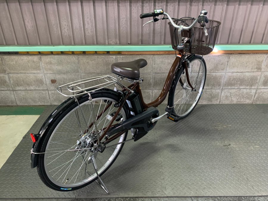 KE007☆電動自転車☆YAMAHA PAS☆26インチ☆前後タイヤ新品☆ - 自転車