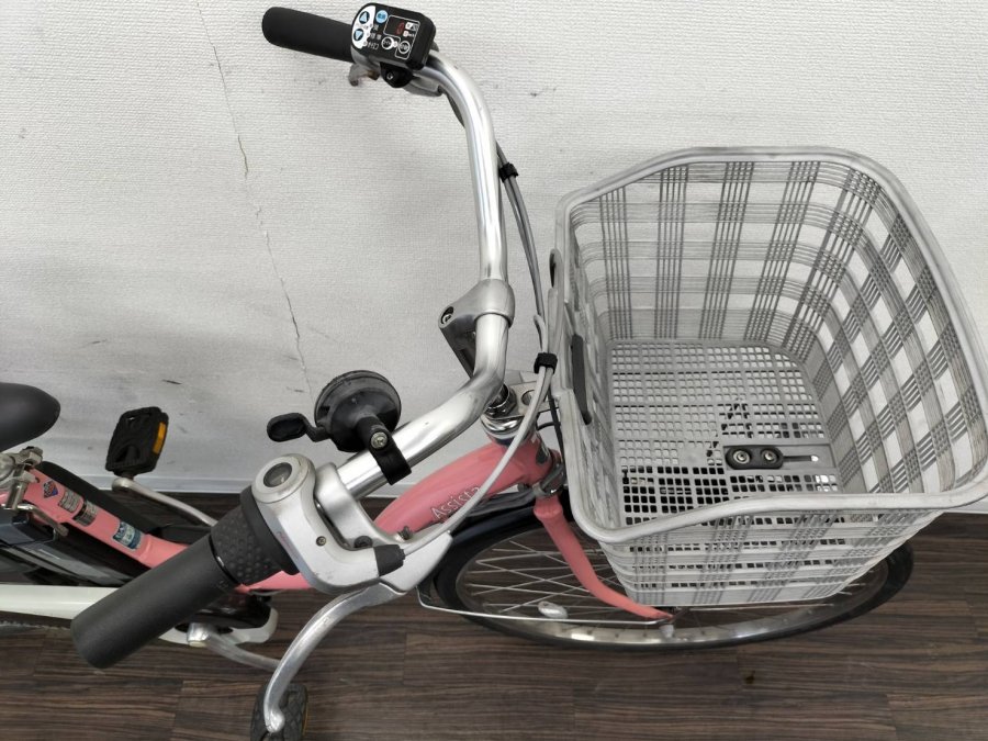 電動自転車 ブリヂストン アシスタ 26インチ ピンク 6.6ah 2012年頃 №0162 - 国産・中古電動自転車の販売なら  MIZOCOOL（ミゾクール）