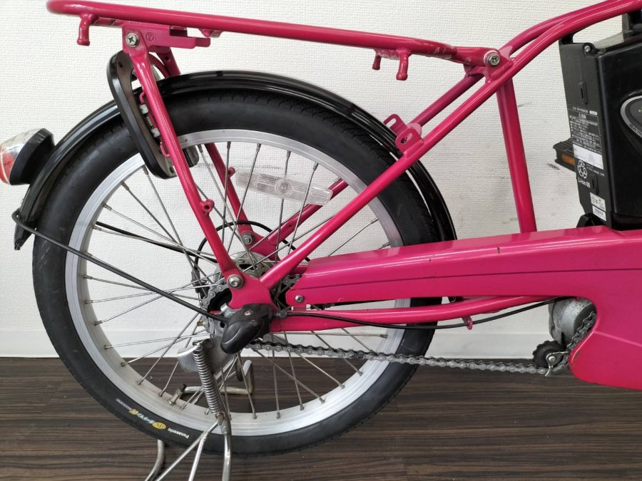A83 「大容量13.2Ah」電動自転車パナソニック子供乗せ 20インチ ピンク 