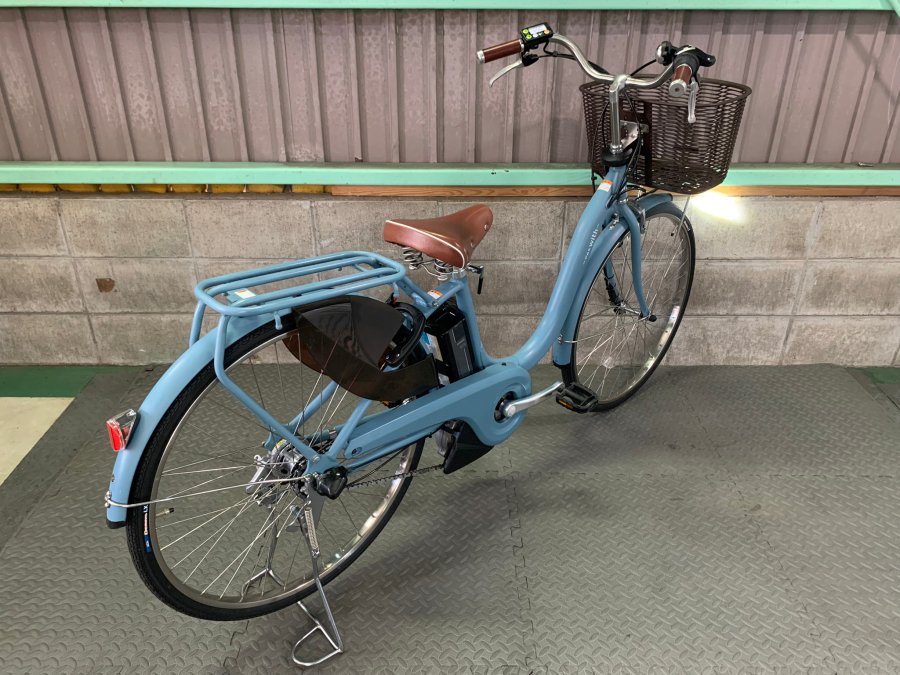 電動自転車 ヤマハ PAS With 26インチ 水色 12.3ah 2017年頃 前後タイヤ新品 №4062 - 国産・中古電動自転車の販売なら  MIZOCOOL（ミゾクール）