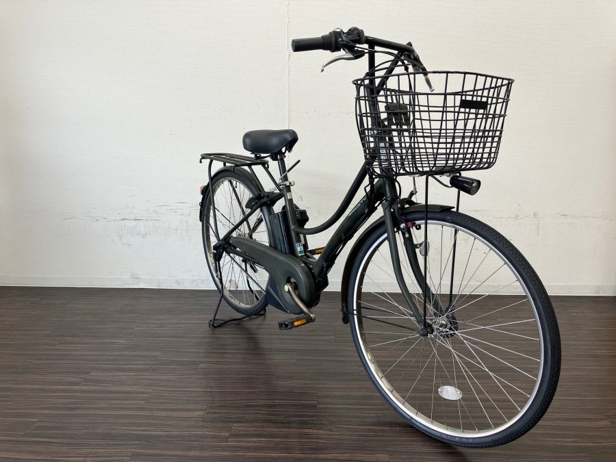 電動自転車 ヤマハ PAS ami 26インチ カーキ 8.7ah 2014年頃 前後タイヤ新品 №0323 - 国産・中古電動自転車の販売なら  MIZOCOOL（ミゾクール）