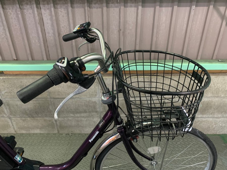 電動自転車 パナソニック ビビTX 26インチ パープル 6.6ah 2010年頃 №4145 - 国産・中古電動自転車の販売なら  MIZOCOOL（ミゾクール）