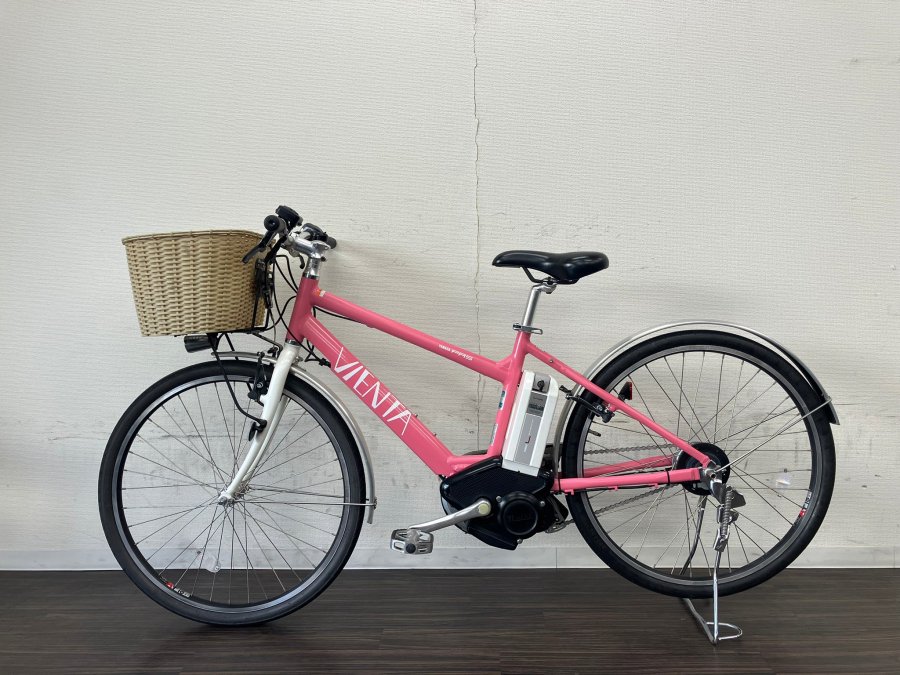 電動自転車 ヤマハ PAS VIENTA 26インチ ピンク 8.1ah 2012年頃 №4120 値下げしました！ 79800円 → 59800円  - 国産・中古電動自転車の販売なら MIZOCOOL（ミゾクール）