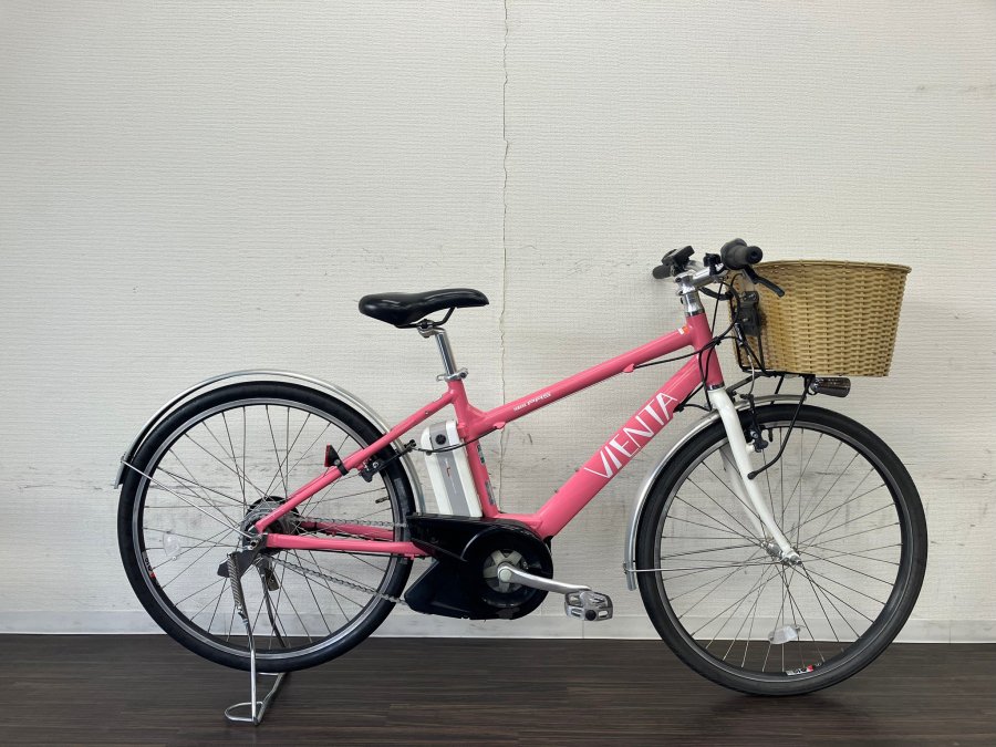 電動自転車 ヤマハ PAS VIENTA 26インチ ピンク 8.1ah 2012年頃 №4120 値下げしました！ 79800円 → 59800円  - 国産・中古電動自転車の販売なら MIZOCOOL（ミゾクール）