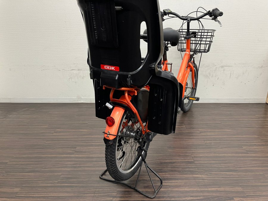 電動自転車 ヤマハ PAS Babby 20インチ オレンジ 12.8ah 2014年頃 前後タイヤ新品 後ろ子供乗せ付き №0348 - 国産・中古 電動自転車の販売なら MIZOCOOL（ミゾクール）