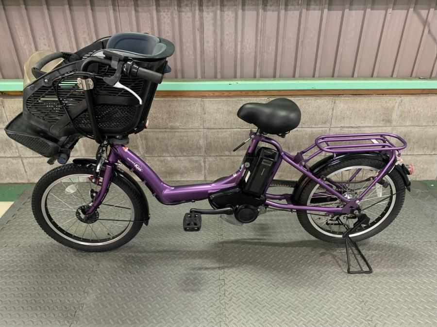 電動自転車 ヤマハ PAS kiss 20インチ パープル 12.8ah 2014年頃