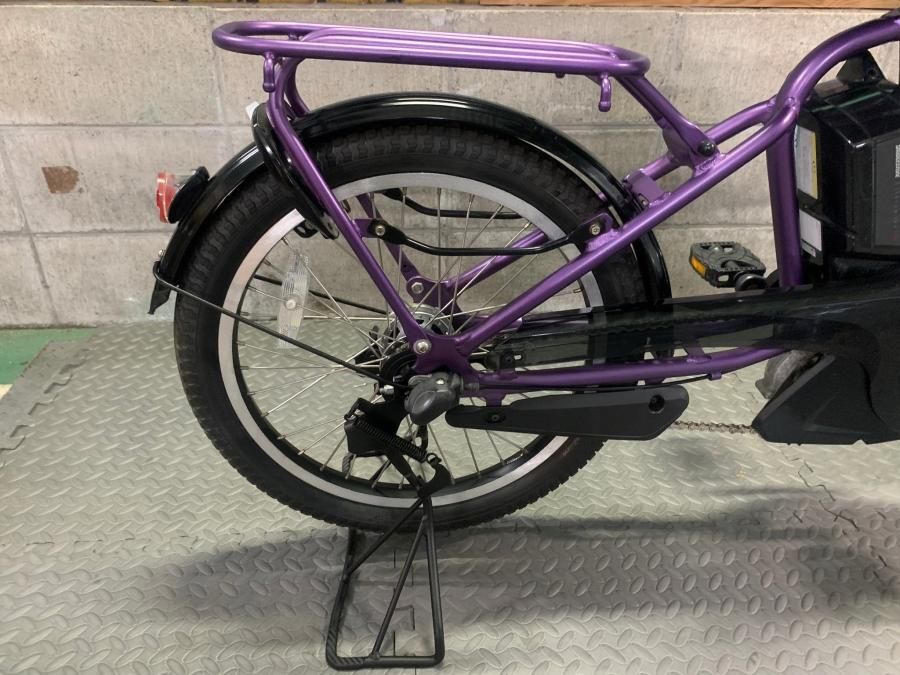 K2395 電動自転車ヤマハ パスキス 子供乗せ 20インチ 送料無料 パープル 電動自転車 ヤマハ PAS kiss 20インチ パープル 12.8ah 2014年頃