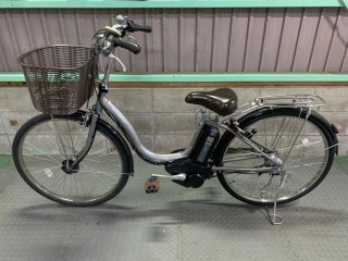 【新品バッテリー】電動自転車　ヤマハ　PAS Nature　26インチ　シルバー　8.9ah　2012年頃　�4311