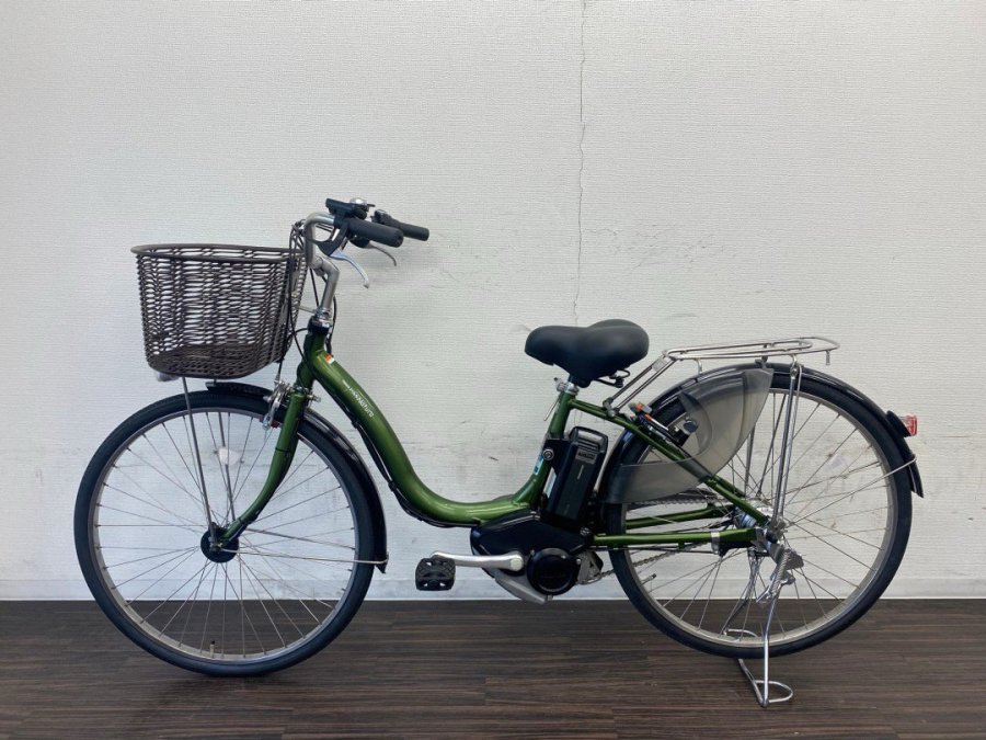 プレミアムタイプ】電動自転車 ヤマハ PAS Natura 26インチ グリーン 8.7ah 2014年頃 №4136 - 国産・中古電動自転車の販売なら  MIZOCOOL（ミゾクール）